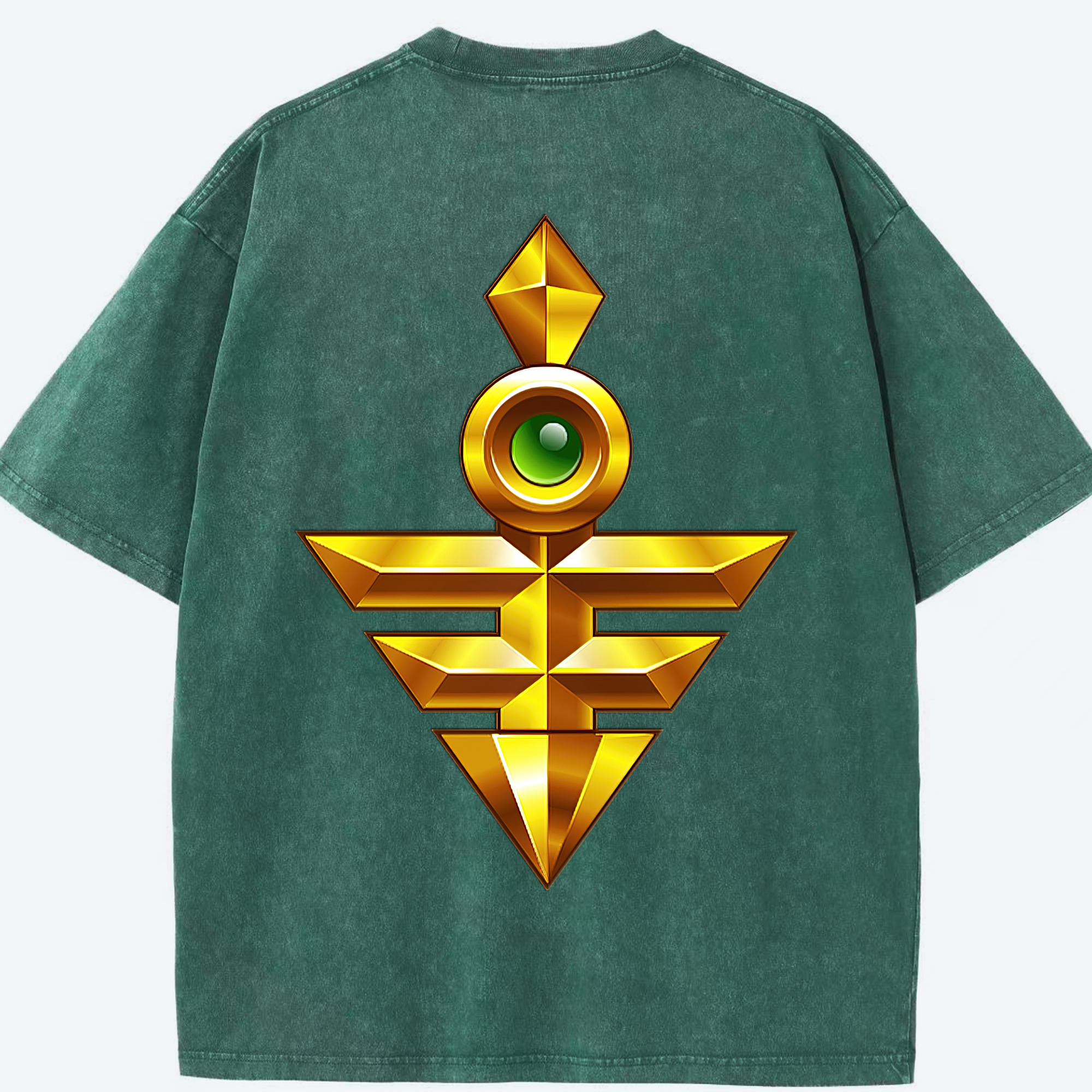 （画像用） 遊☆戯☆王 Yu-Gi-Oh! 綿100% ヴィンテージ風 半袖Tシャツ（背面プリント）